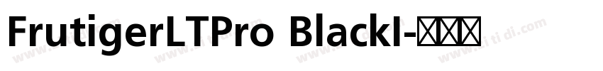 FrutigerLTPro BlackI字体转换